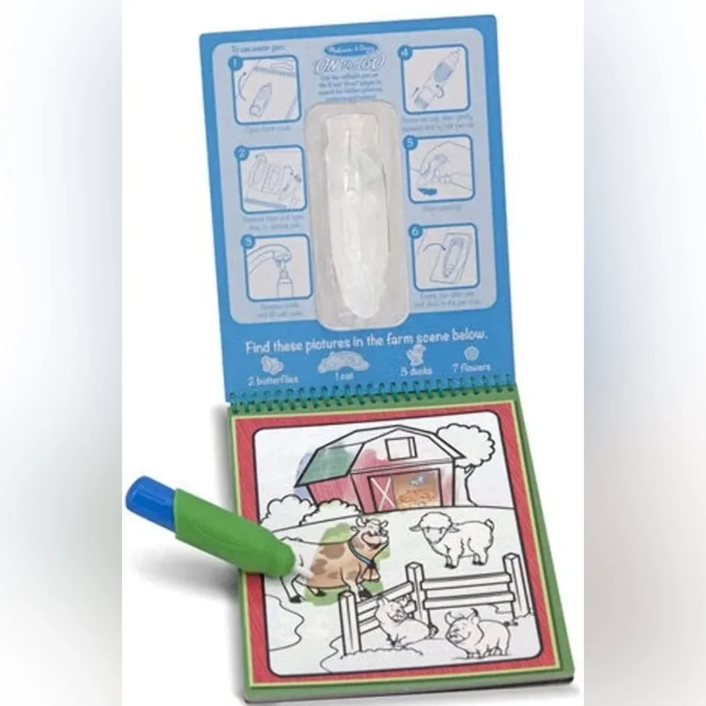 Melissa & Doug On the Go Water Wow! Reusable Water-Reveal Activity Pad - Animals